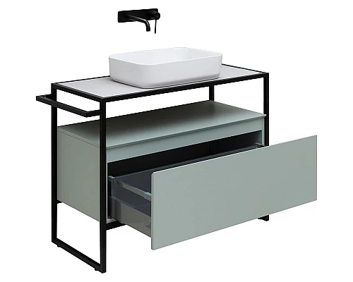 Приобрести Тумба под раковину Allen Brau Priority 100 1.31003.PWM Папирус матовый в магазине сантехники Santeh-Crystal.ru