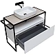 Купить Тумба под раковину Allen Brau Priority 100 1.31003.WM Белая матовая в магазине сантехники Santeh-Crystal.ru