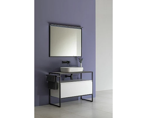 Купить Тумба под раковину Allen Brau Priority 100 1.31003.WM Белая матовая в магазине сантехники Santeh-Crystal.ru