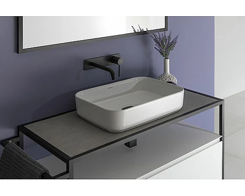 Купить Тумба под раковину Allen Brau Priority 100 1.31003.WM Белая матовая в магазине сантехники Santeh-Crystal.ru