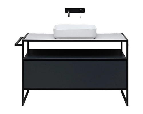 Купить Тумба под раковину Allen Brau Priority 120 1.31004.AM Антрацит матовый в магазине сантехники Santeh-Crystal.ru