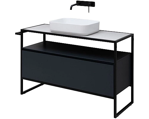 Купить Тумба под раковину Allen Brau Priority 120 1.31004.AM Антрацит матовый в магазине сантехники Santeh-Crystal.ru