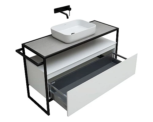 Купить Тумба под раковину Allen Brau Priority 120 1.31004.WM Белая матовая в магазине сантехники Santeh-Crystal.ru