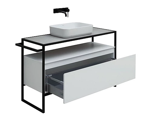 Купить Тумба под раковину Allen Brau Priority 120 1.31004.WM Белая матовая в магазине сантехники Santeh-Crystal.ru