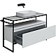 Купить Тумба под раковину Allen Brau Priority 120 1.31004.WM Белая матовая в магазине сантехники Santeh-Crystal.ru