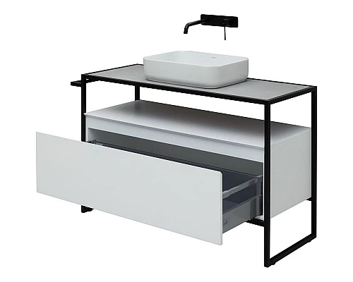 Купить Тумба под раковину Allen Brau Priority 120 1.31004.WM Белая матовая в магазине сантехники Santeh-Crystal.ru