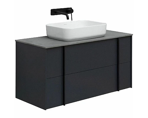 Приобрести Тумба под раковину Allen Brau Reality 100 1.32007.AM подвесная Антрацит матовый в магазине сантехники Santeh-Crystal.ru