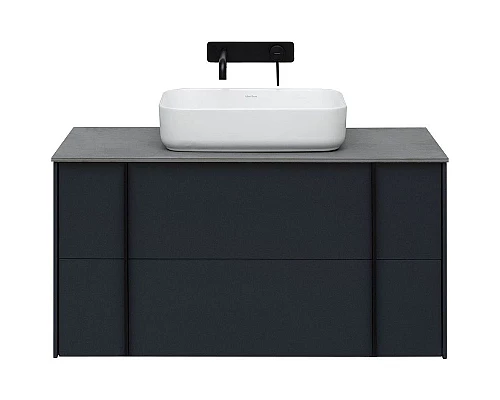 Приобрести Тумба под раковину Allen Brau Reality 100 1.32007.AM подвесная Антрацит матовый в магазине сантехники Santeh-Crystal.ru