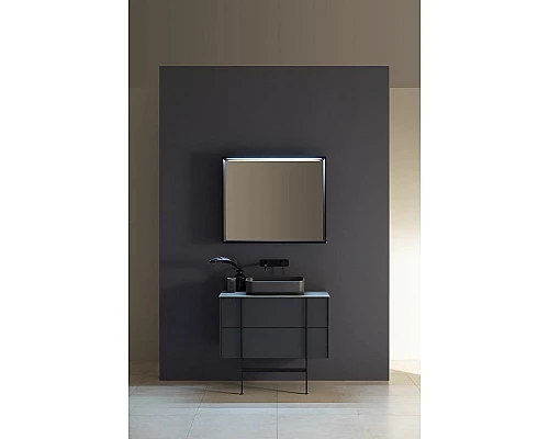 Приобрести Тумба под раковину Allen Brau Reality 100 1.32007.AM подвесная Антрацит матовый в магазине сантехники Santeh-Crystal.ru