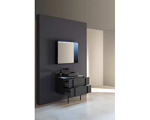 Приобрести Тумба под раковину Allen Brau Reality 100 1.32007.AM подвесная Антрацит матовый в магазине сантехники Santeh-Crystal.ru