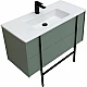 Купить Тумба под раковину Allen Brau Reality 100 1.32007.CGM подвесная Олива матовая в магазине сантехники Santeh-Crystal.ru