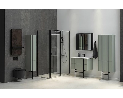 Купить Тумба под раковину Allen Brau Reality 100 1.32007.CGM подвесная Олива матовая в магазине сантехники Santeh-Crystal.ru