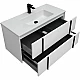 Приобрести Тумба под раковину Allen Brau Reality 100 1.32007.WM подвесная Белая матовая в магазине сантехники Santeh-Crystal.ru