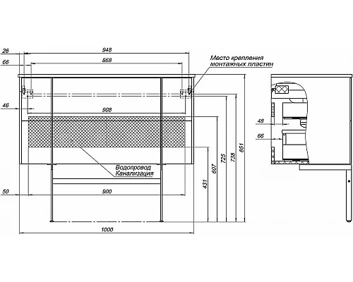 Приобрести Тумба под раковину Allen Brau Reality 100 1.32007.WM подвесная Белая матовая в магазине сантехники Santeh-Crystal.ru