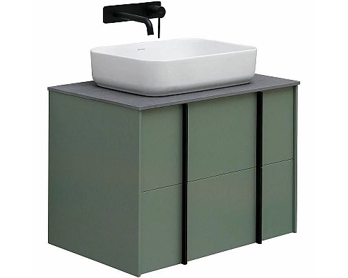 Заказать Тумба под раковину Allen Brau Reality 70 1.32004.CGM подвесная Олива матовая в магазине сантехники Santeh-Crystal.ru