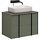 Заказать Тумба под раковину Allen Brau Reality 70 1.32004.CGM подвесная Олива матовая в магазине сантехники Santeh-Crystal.ru
