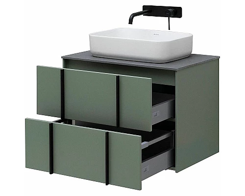 Заказать Тумба под раковину Allen Brau Reality 70 1.32004.CGM подвесная Олива матовая в магазине сантехники Santeh-Crystal.ru
