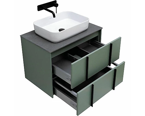 Заказать Тумба под раковину Allen Brau Reality 70 1.32004.CGM подвесная Олива матовая в магазине сантехники Santeh-Crystal.ru