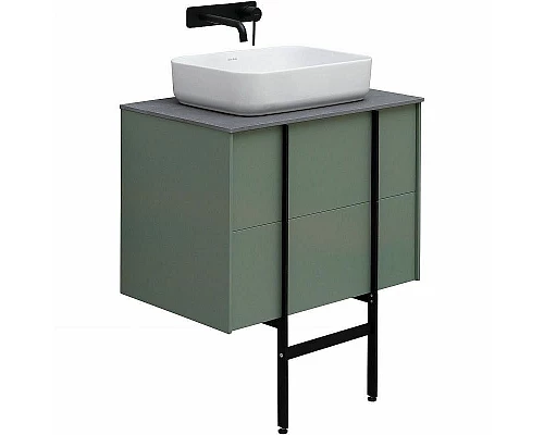 Заказать Тумба под раковину Allen Brau Reality 70 1.32004.CGM подвесная Олива матовая в магазине сантехники Santeh-Crystal.ru