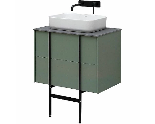 Заказать Тумба под раковину Allen Brau Reality 70 1.32004.CGM подвесная Олива матовая в магазине сантехники Santeh-Crystal.ru