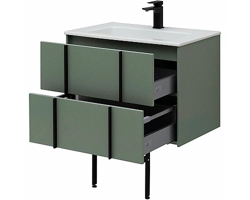 Заказать Тумба под раковину Allen Brau Reality 70 1.32004.CGM подвесная Олива матовая в магазине сантехники Santeh-Crystal.ru