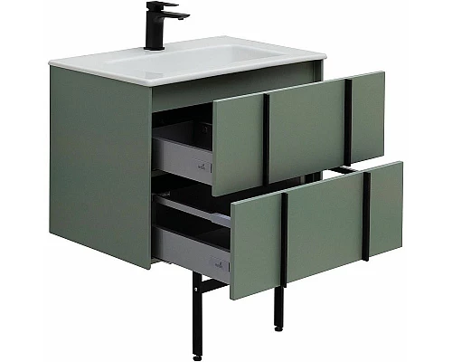 Заказать Тумба под раковину Allen Brau Reality 70 1.32004.CGM подвесная Олива матовая в магазине сантехники Santeh-Crystal.ru