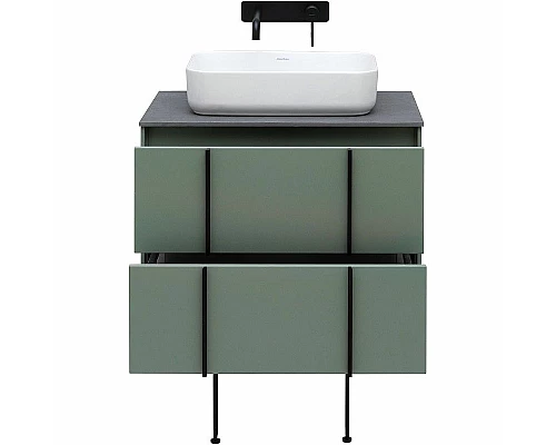 Заказать Тумба под раковину Allen Brau Reality 70 1.32004.CGM подвесная Олива матовая в магазине сантехники Santeh-Crystal.ru