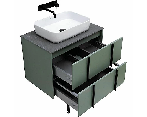 Заказать Тумба под раковину Allen Brau Reality 70 1.32004.CGM подвесная Олива матовая в магазине сантехники Santeh-Crystal.ru