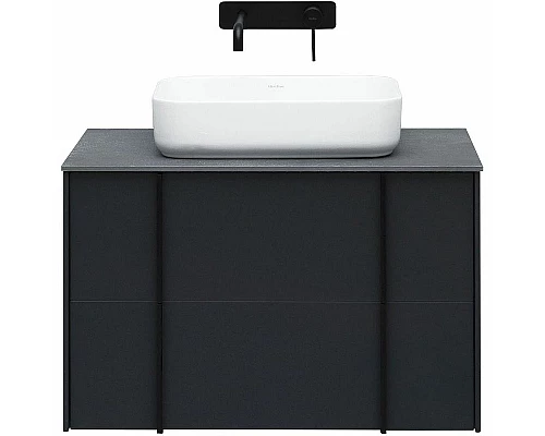 Заказать Тумба под раковину Allen Brau Reality 80 1.32005.AM подвесная Антрацит матовый в магазине сантехники Santeh-Crystal.ru