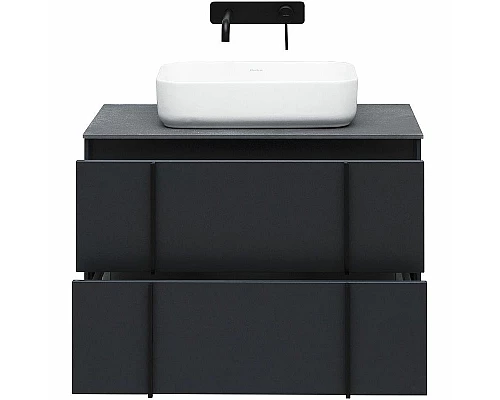 Заказать Тумба под раковину Allen Brau Reality 80 1.32005.AM подвесная Антрацит матовый в магазине сантехники Santeh-Crystal.ru