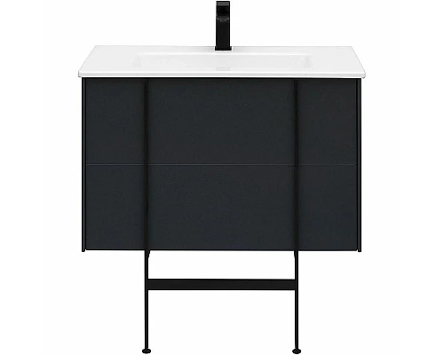 Заказать Тумба под раковину Allen Brau Reality 80 1.32005.AM подвесная Антрацит матовый в магазине сантехники Santeh-Crystal.ru
