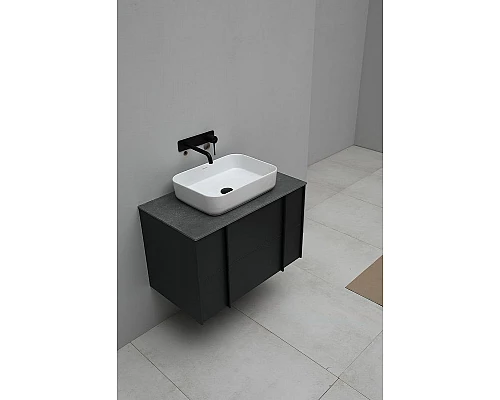 Заказать Тумба под раковину Allen Brau Reality 80 1.32005.AM подвесная Антрацит матовый в магазине сантехники Santeh-Crystal.ru