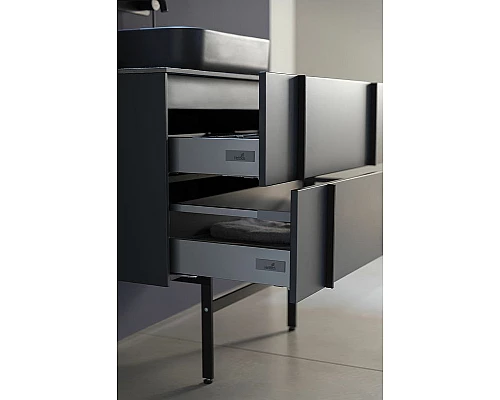 Заказать Тумба под раковину Allen Brau Reality 80 1.32005.AM подвесная Антрацит матовый в магазине сантехники Santeh-Crystal.ru