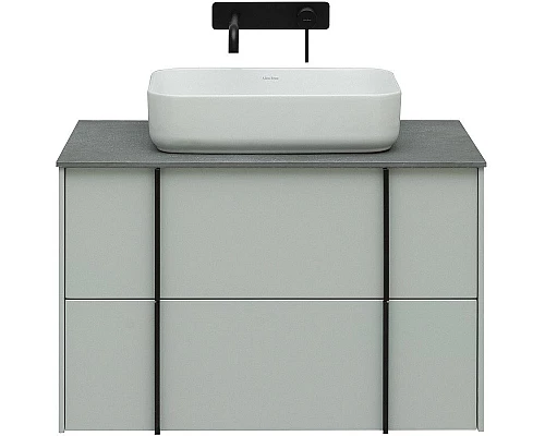 Заказать Тумба под раковину Allen Brau Reality 80 1.32005.PWM подвесная Папирус матовый в магазине сантехники Santeh-Crystal.ru