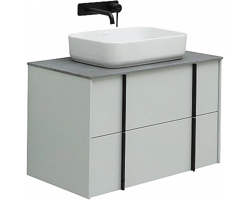 Заказать Тумба под раковину Allen Brau Reality 80 1.32005.PWM подвесная Папирус матовый в магазине сантехники Santeh-Crystal.ru