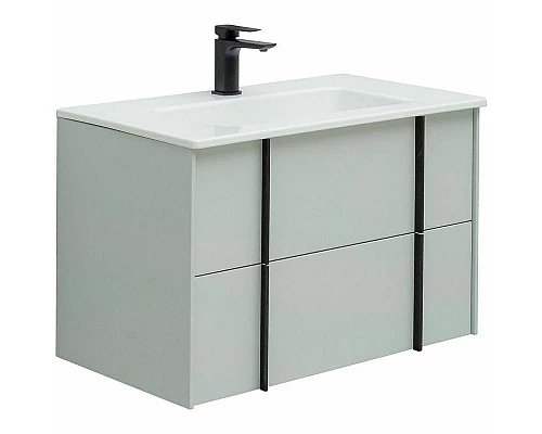 Заказать Тумба под раковину Allen Brau Reality 80 1.32005.PWM подвесная Папирус матовый в магазине сантехники Santeh-Crystal.ru