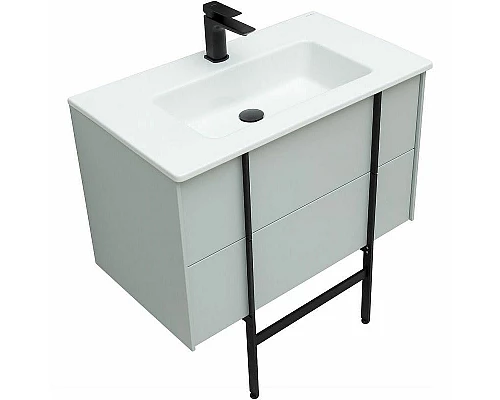 Заказать Тумба под раковину Allen Brau Reality 80 1.32005.PWM подвесная Папирус матовый в магазине сантехники Santeh-Crystal.ru