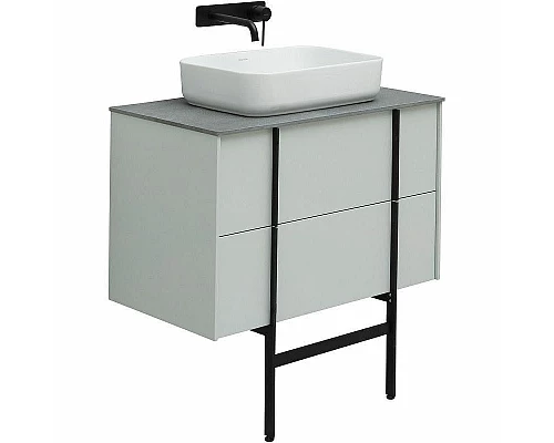 Заказать Тумба под раковину Allen Brau Reality 80 1.32005.PWM подвесная Папирус матовый в магазине сантехники Santeh-Crystal.ru