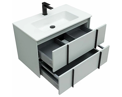 Заказать Тумба под раковину Allen Brau Reality 80 1.32005.PWM подвесная Папирус матовый в магазине сантехники Santeh-Crystal.ru