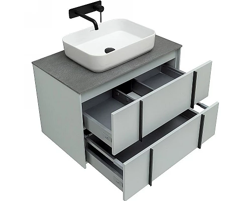 Заказать Тумба под раковину Allen Brau Reality 80 1.32005.PWM подвесная Папирус матовый в магазине сантехники Santeh-Crystal.ru