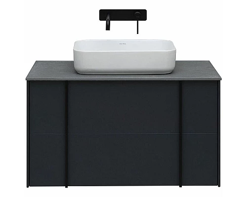 Купить Тумба под раковину Allen Brau Reality 90 1.32006.AM подвесная Антрацит матовый в магазине сантехники Santeh-Crystal.ru