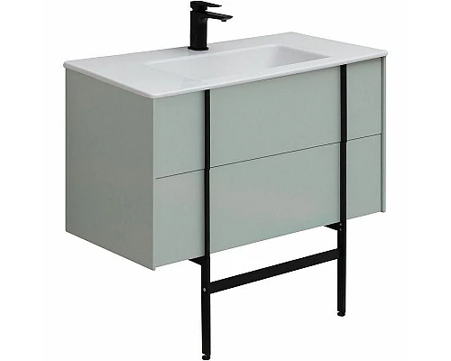 Купить Тумба под раковину Allen Brau Reality 90 1.32006.PWM подвесная Папирус матовый в магазине сантехники Santeh-Crystal.ru