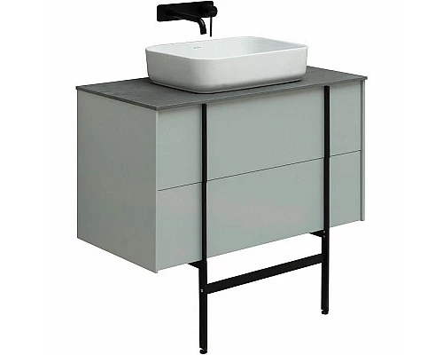 Купить Тумба под раковину Allen Brau Reality 90 1.32006.PWM подвесная Папирус матовый в магазине сантехники Santeh-Crystal.ru