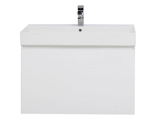 Приобрести Тумба под раковину Aquanet Йорк 85 202092 подвесная Белый глянец в магазине сантехники Santeh-Crystal.ru
