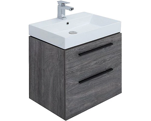 Приобрести Тумба под раковину Aquanet Nova 60 242278 подвесная Дуб рошелье в магазине сантехники Santeh-Crystal.ru