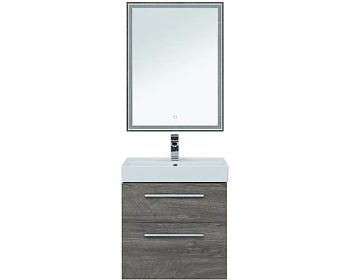 Заказать Комплект мебели для ванной Aquanet Nova 60 246281 подвесной Дуб рошелье в магазине сантехники Santeh-Crystal.ru