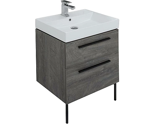 Заказать Комплект мебели для ванной Aquanet Nova 60 246281 подвесной Дуб рошелье в магазине сантехники Santeh-Crystal.ru