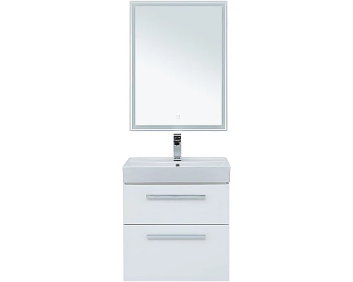 Купить Комплект мебели для ванной Aquanet Nova 60 246279 подвесной Белый глянец в магазине сантехники Santeh-Crystal.ru