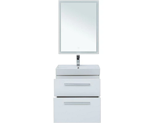 Купить Комплект мебели для ванной Aquanet Nova 60 246279 подвесной Белый глянец в магазине сантехники Santeh-Crystal.ru