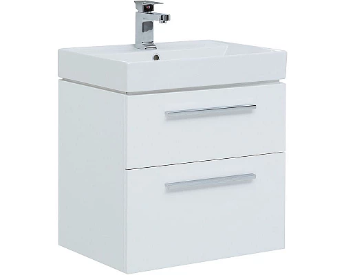 Купить Комплект мебели для ванной Aquanet Nova 60 246279 подвесной Белый глянец в магазине сантехники Santeh-Crystal.ru